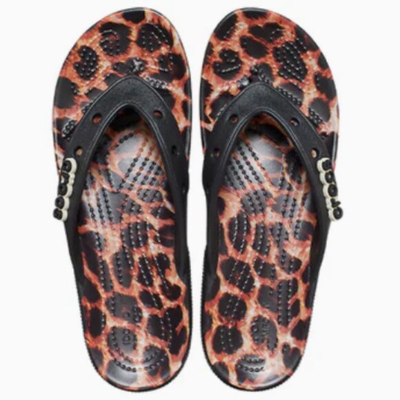 Crocs Classic Animal Remix Iconic Comfort Flip Flops